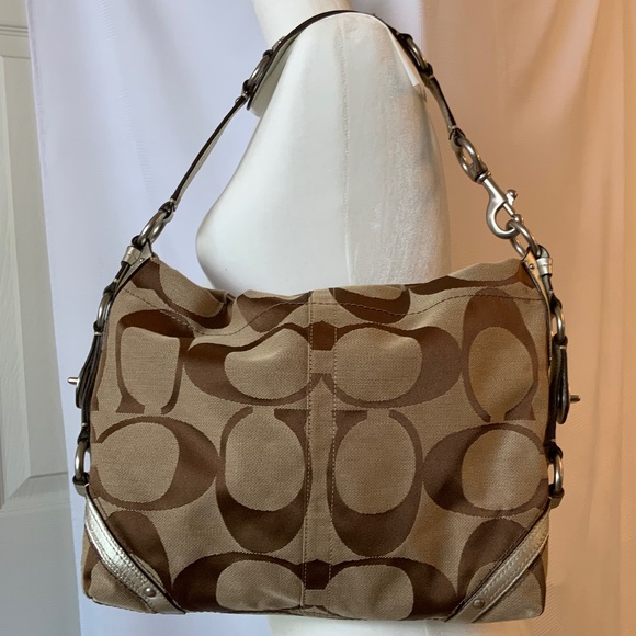 Coach Handbags - Coach Signature Carly Hobo Shoulder Bag #11648